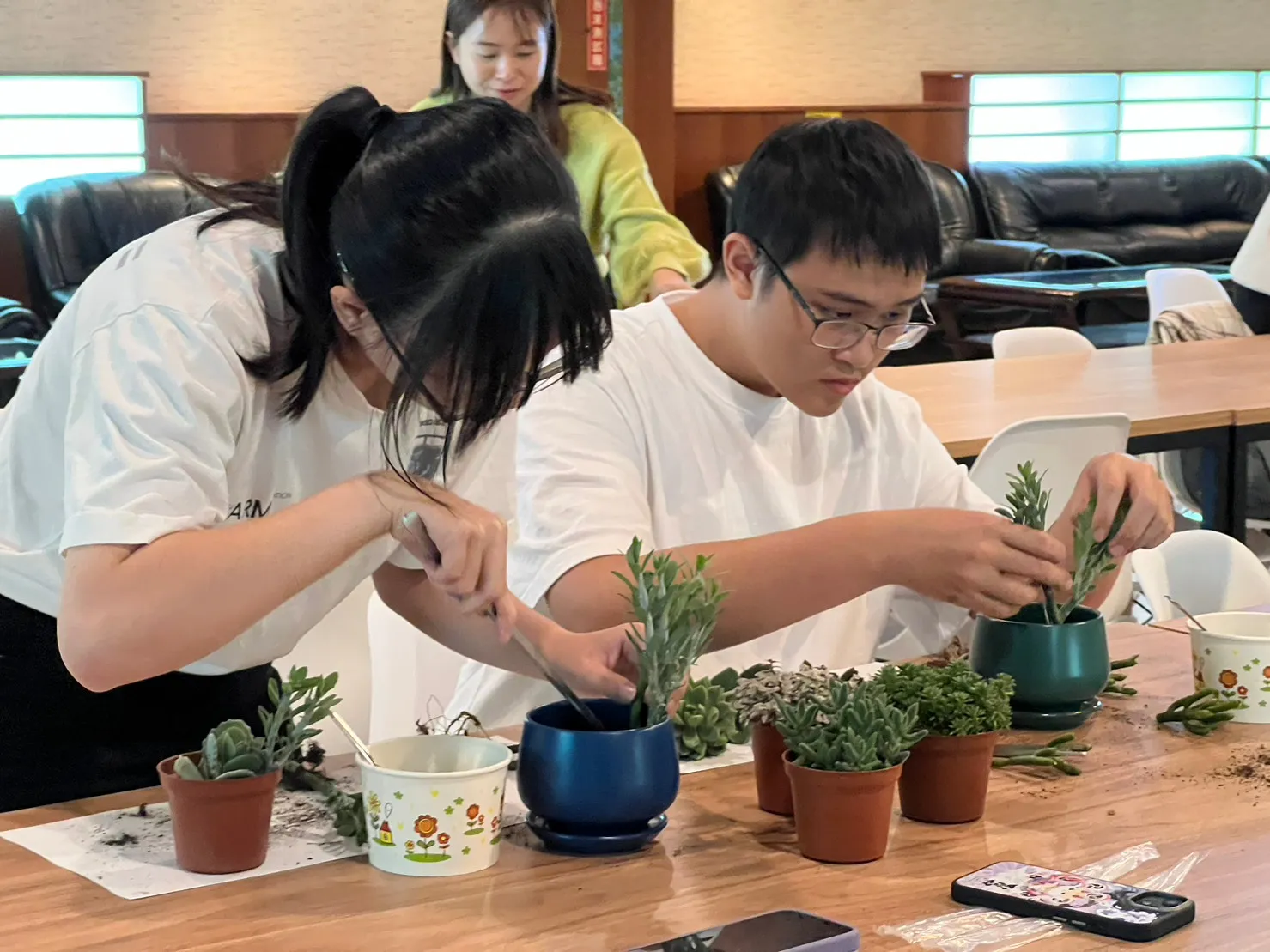 多肉植物手作課程剪影